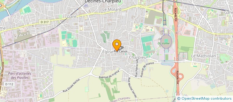 localisation de l'entreprise MADAME KAOUTHER DEROUICHE  VILLEURBANNE