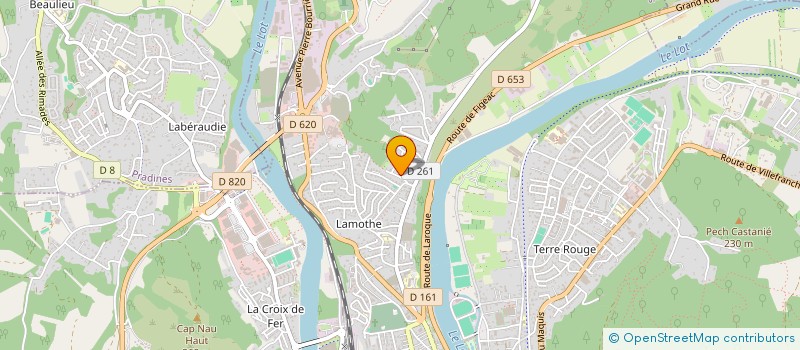 localisation de l'entreprise MADAME KAOUTHER JOUINI  CAHORS