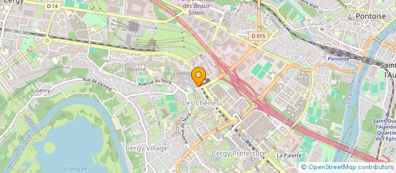 localisation de l'entreprise MADAME KAPCHIE PIAM  CERGY