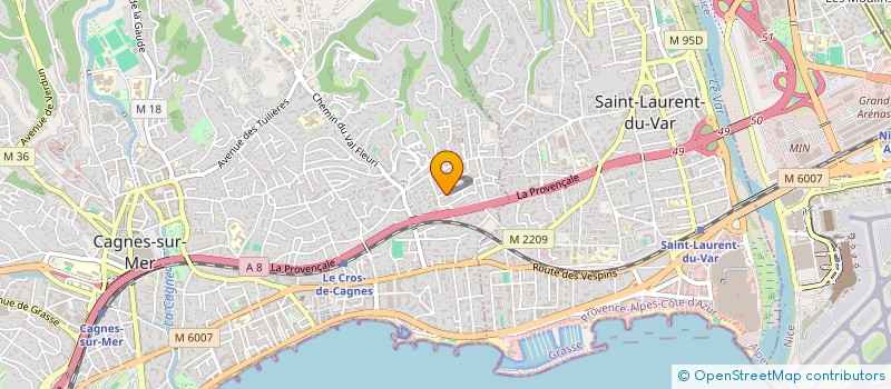 localisation de l'entreprise MADAME KAREL BRASSELET  CAGNES-SUR-MER