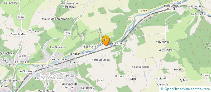 localisation de l'entreprise MADAME KAREL LEON à LA ROCHE-MAURICE