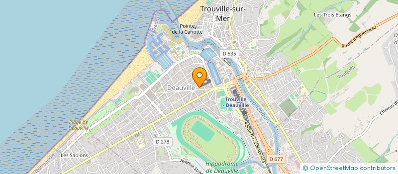 localisation de l'entreprise MADAME KARELL LEBORGNE à DEAUVILLE