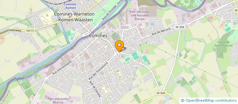 localisation de l'entreprise MADAME KARELLE BOSSU  COMINES