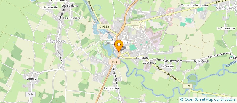 localisation de l'entreprise MADAME KARELLE LEPOITTEVIN  PONT-DE-VAUX