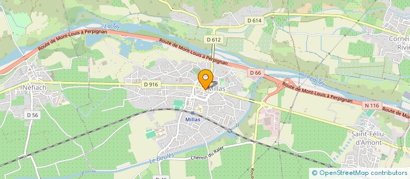 localisation de l'entreprise MADAME KARELLE ROSSIGNOL  MILLAS