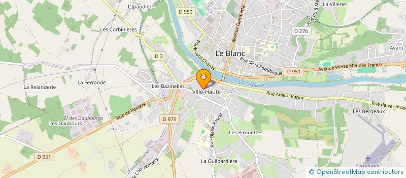 localisation de l'entreprise MADAME KAREN ADNOFF  LE BLANC