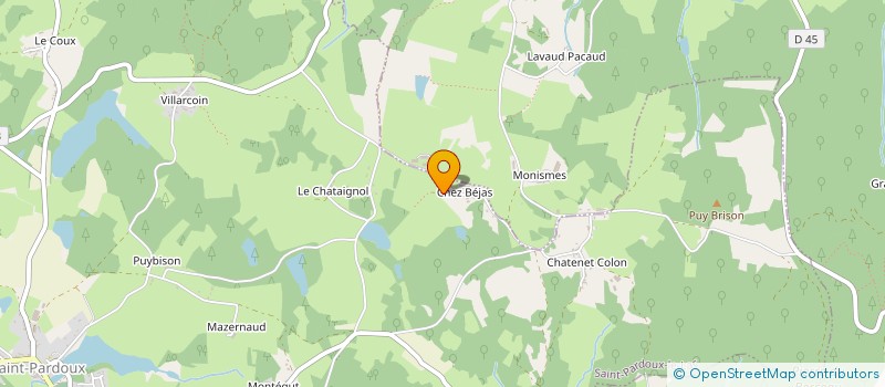 localisation de l'entreprise MADAME KAREN ATKINSON à SAINT-PARDOUX-LE-LAC