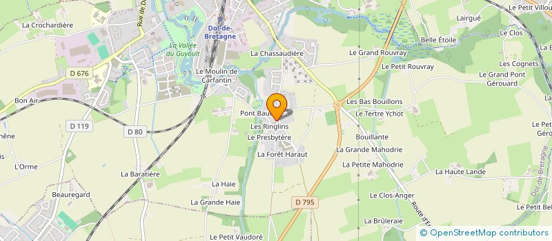 localisation de l'entreprise MADAME KAREN BACCONIN  DOL-DE-BRETAGNE