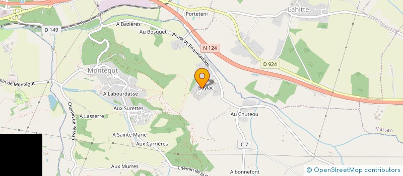 localisation de l'entreprise MADAME KAREN BEDES  MONTEGUT