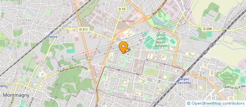 localisation de l'entreprise MADAME KAREN BENSABAT  SARCELLES