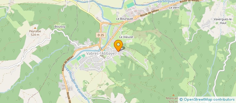 localisation de l'entreprise MADAME KAREN BERTHOUD  VABRES-L'ABBAYE