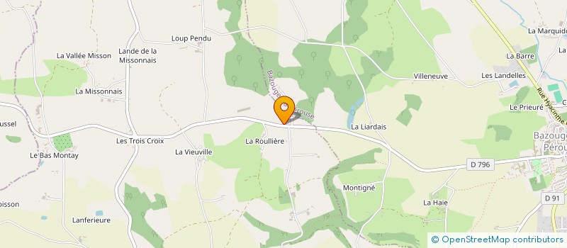 localisation de l'entreprise MADAME KAREN BERTRAND  NOYAL-SOUS-BAZOUGES