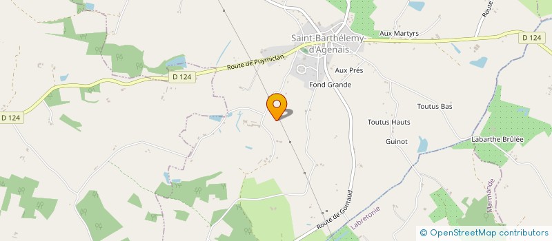 localisation de l'entreprise MADAME KAREN BISHOP  SAINT BARTHELEMY D AGENAIS