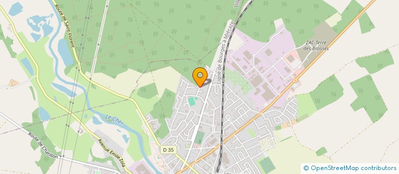 localisation de l'entreprise MADAME KAREN BOURDOIS  SAINT-FLORENT-SUR-CHER