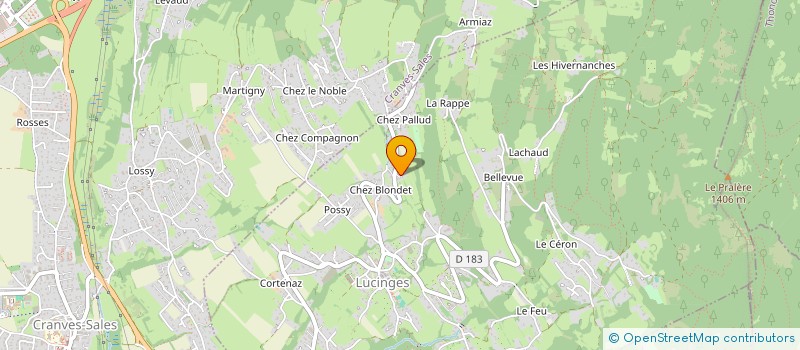 localisation de l'entreprise MADAME KAREN BROUZE  LUCINGES