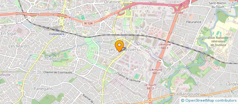 localisation de l'entreprise MADAME KAREN CHARPENTIER à COLOMIERS
