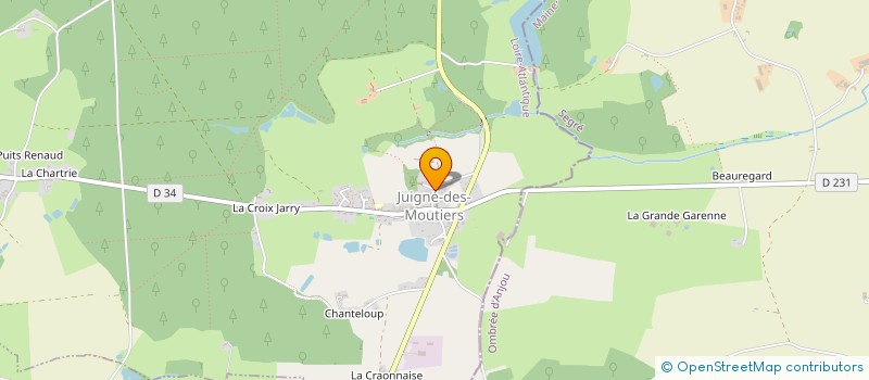 localisation de l'entreprise MADAME KAREN CIRON  JUIGNE-DES-MOUTIERS