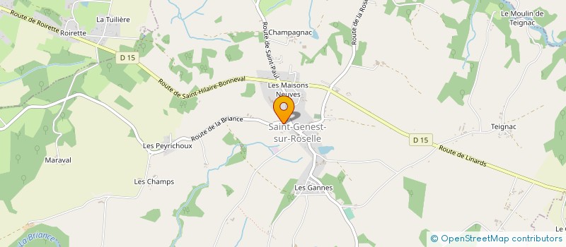 localisation de l'entreprise MADAME KAREN DELMAS  SAINT-GENEST-SUR-ROSELLE