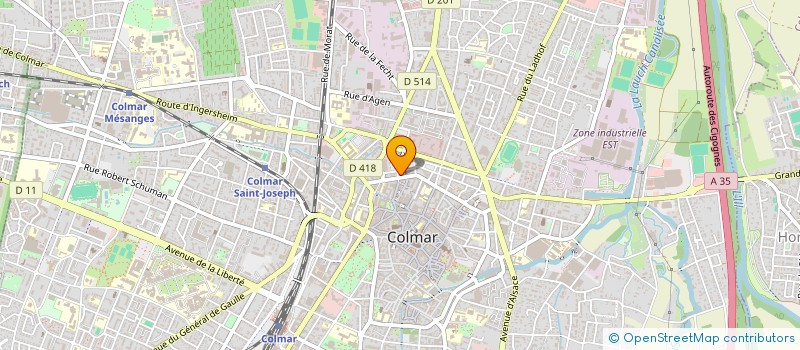 localisation de l'entreprise MADAME KAREN DENEUVILLE  COLMAR