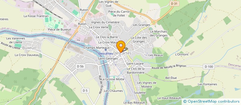 localisation de l'entreprise MADAME KAREN DEPALLE à DESCARTES