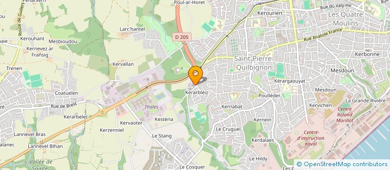 localisation de l'entreprise MADAME KAREN DEROUAULT-HERBET à BREST