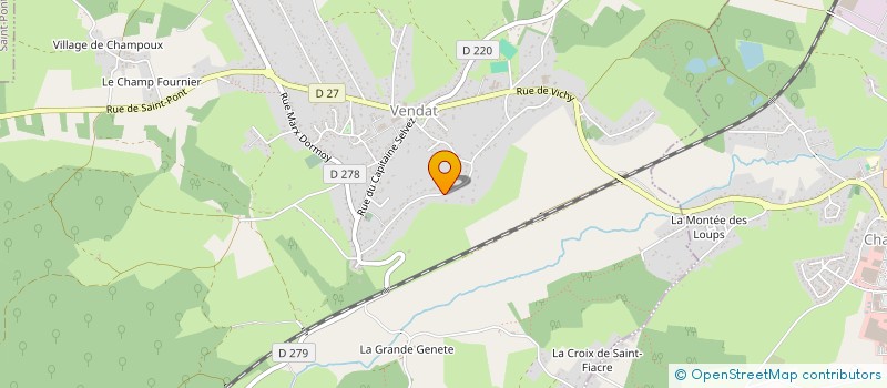 localisation de l'entreprise MADAME KAREN DUDZIAK à VENDAT
