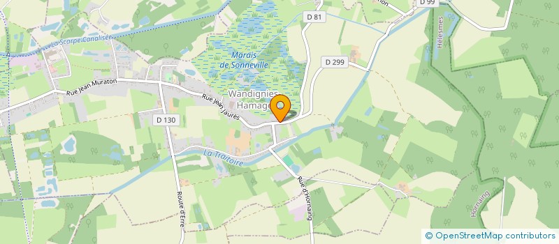 localisation de l'entreprise MADAME KAREN DUREZ  WANDIGNIES-HAMAGE