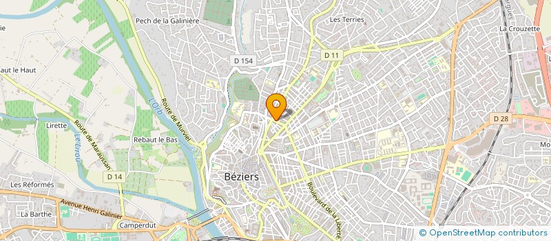 localisation de l'entreprise MADAME KAREN FERREC à BEZIERS