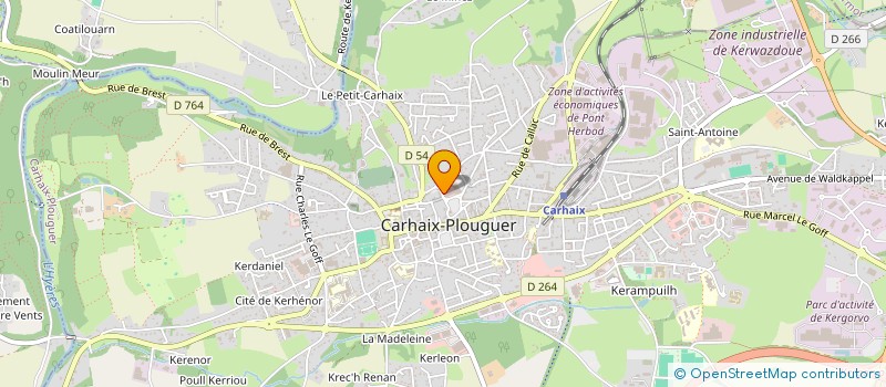 localisation de l'entreprise MADAME KAREN GEORGES à CARHAIX-PLOUGUER