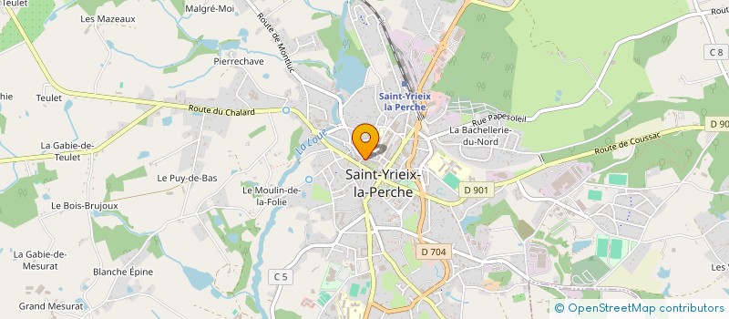 localisation de l'entreprise MADAME KAREN GLEN à SAINT-YRIEIX-LA-PERCHE