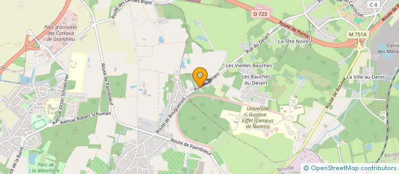 localisation de l'entreprise MADAME KAREN GRAVEAU  BOUGUENAIS