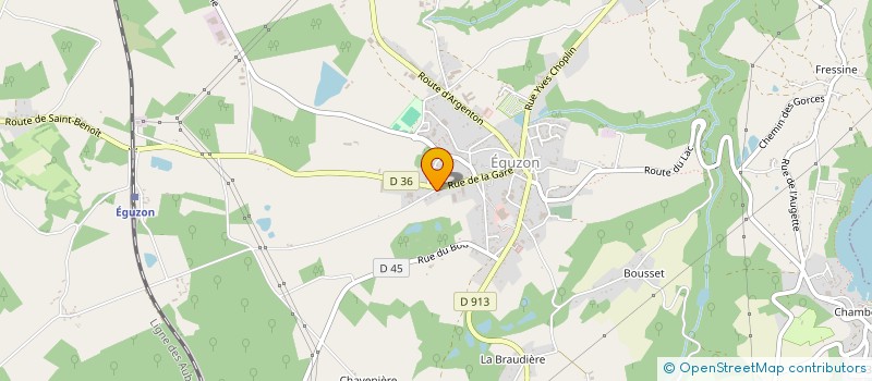 localisation de l'entreprise MADAME KAREN HEFFERNAN à EGUZON-CHANTOME