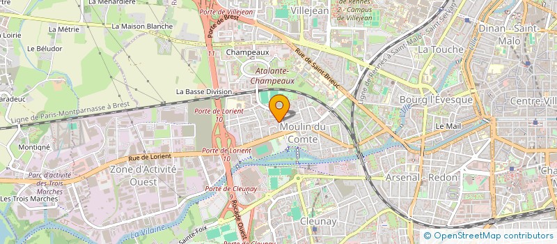 localisation de l'entreprise MADAME KAREN HOUDMON  RENNES