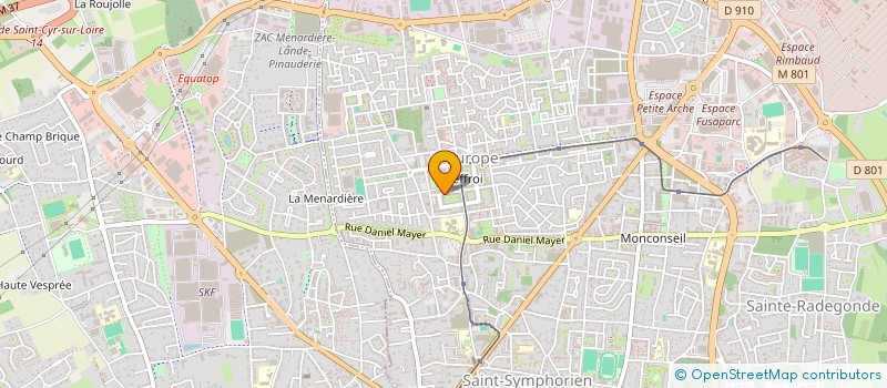 localisation de l'entreprise MADAME KAREN HOURY  TOURS