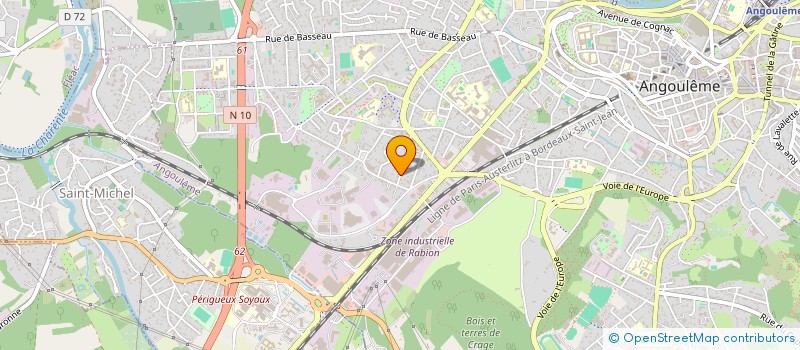 localisation de l'entreprise MADAME KAREN HUBERT à ANGOULEME