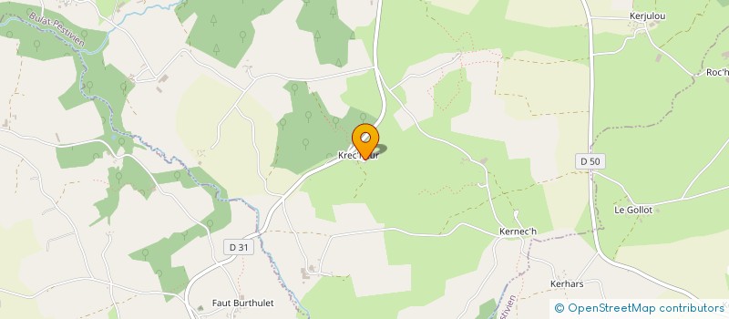 localisation de l'entreprise MADAME KAREN JAGO  BULAT-PESTIVIEN