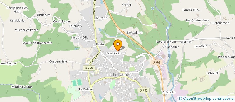 localisation de l'entreprise MADAME KAREN JONES  LE FAOUET