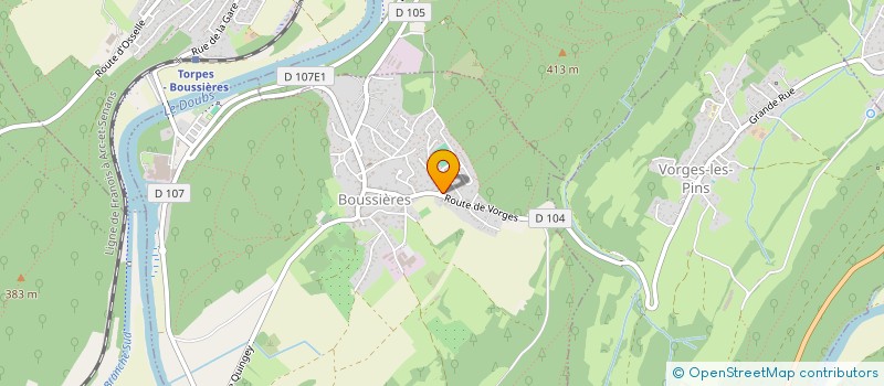 localisation de l'entreprise MADAME KAREN JOUBERT-MOULIN-OLLAGNIER  BOUSSIERES