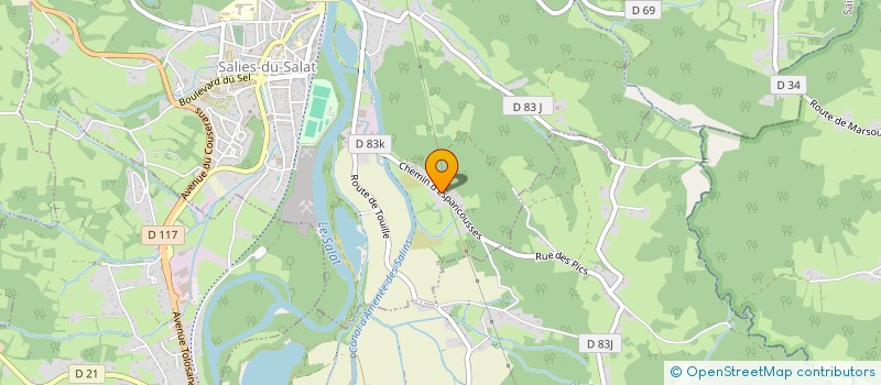 localisation de l'entreprise MADAME KAREN JUERY  SALIES-DU-SALAT