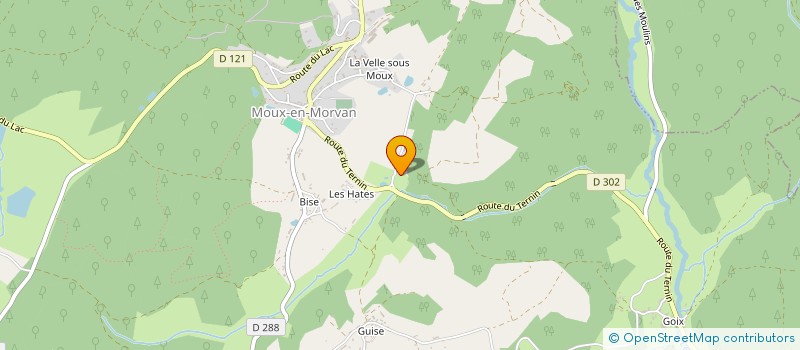localisation de l'entreprise MADAME KAREN LOUREIRO à MOUX EN MORVAN
