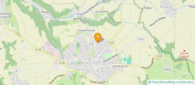 localisation de l'entreprise MADAME KAREN MARCEL  VIC-LE-COMTE