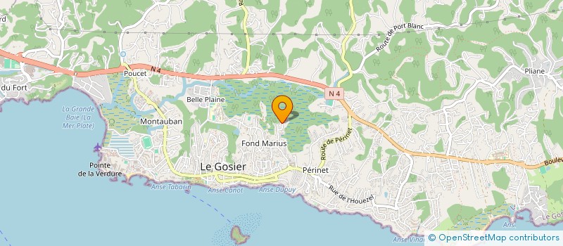 localisation de l'entreprise MADAME KAREN MARIE-FRANCOISE à LE GOSIER