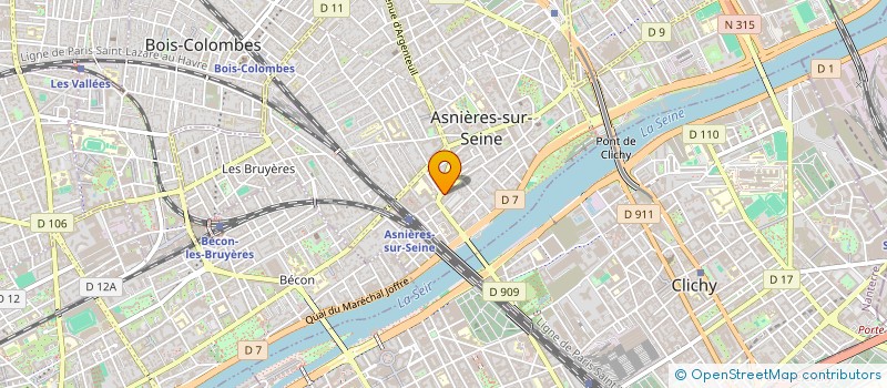 localisation de l'entreprise MADAME KAREN MESLEM  ASNIERES-SUR-SEINE