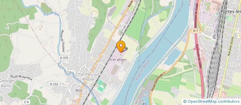 localisation de l'entreprise MADAME KAREN ORTI  CHARMES-SUR-RHONE