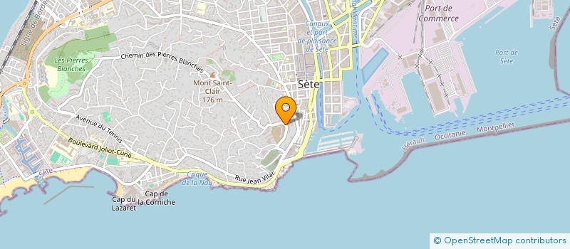 localisation de l'entreprise MADAME KAREN PROSNIER  SETE