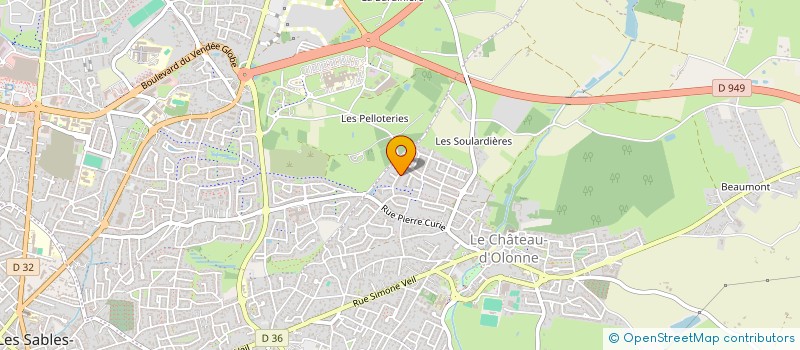 localisation de l'entreprise MADAME KAREN RICOU à LES SABLES D'OLONNE