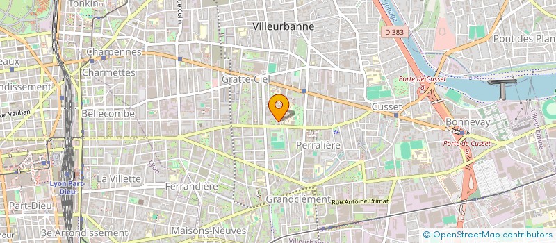 localisation de l'entreprise MADAME KAREN ROSA BARRERA  VILLEURBANNE