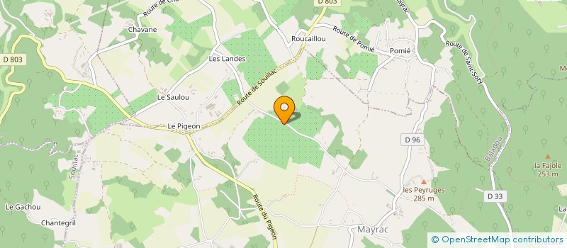 localisation de l'entreprise MADAME KAREN SAYNOR  LACHAPELLE-AUZAC