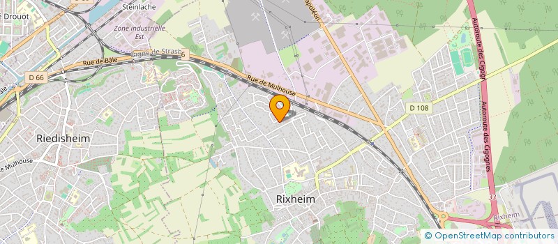 localisation de l'entreprise MADAME KAREN SCHMITZ à RIXHEIM