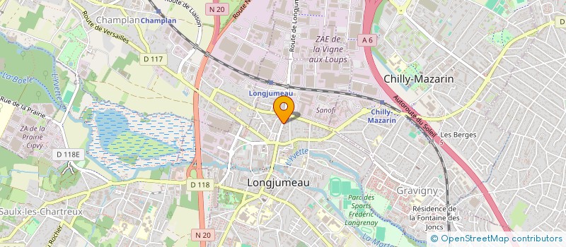 localisation de l'entreprise MADAME KAREN SOLOMON à LONGJUMEAU